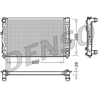Radiateur, refroidissement du moteur DENSO DRM02032
