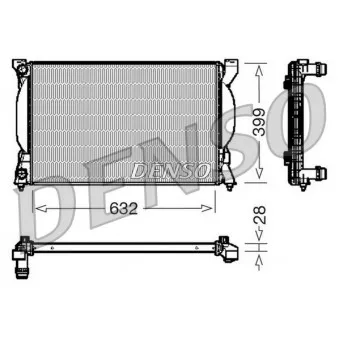 Radiateur, refroidissement du moteur DENSO DRM02033