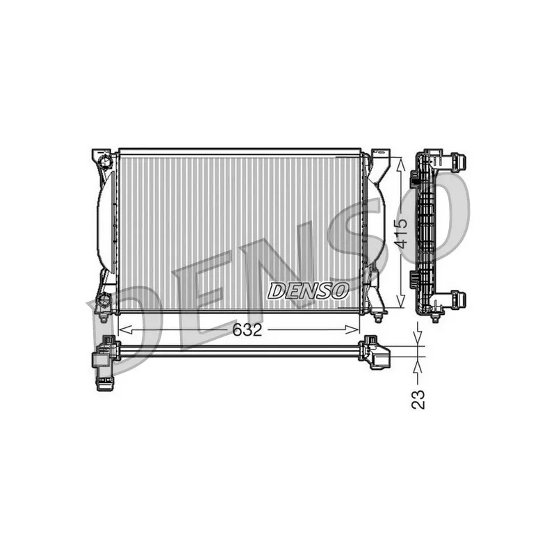 Radiateur, refroidissement du moteur DENSO DRM02035