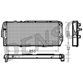 Radiateur, refroidissement du moteur DENSO DRM02040