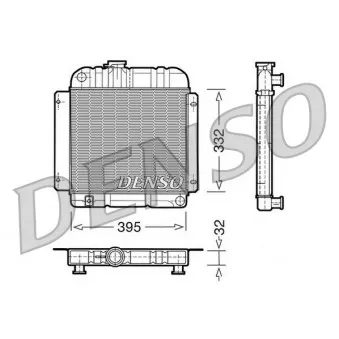 Radiateur, refroidissement du moteur DENSO DRM05001