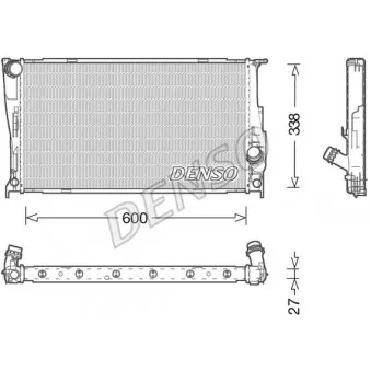 Radiateur, refroidissement du moteur DENSO DRM05003