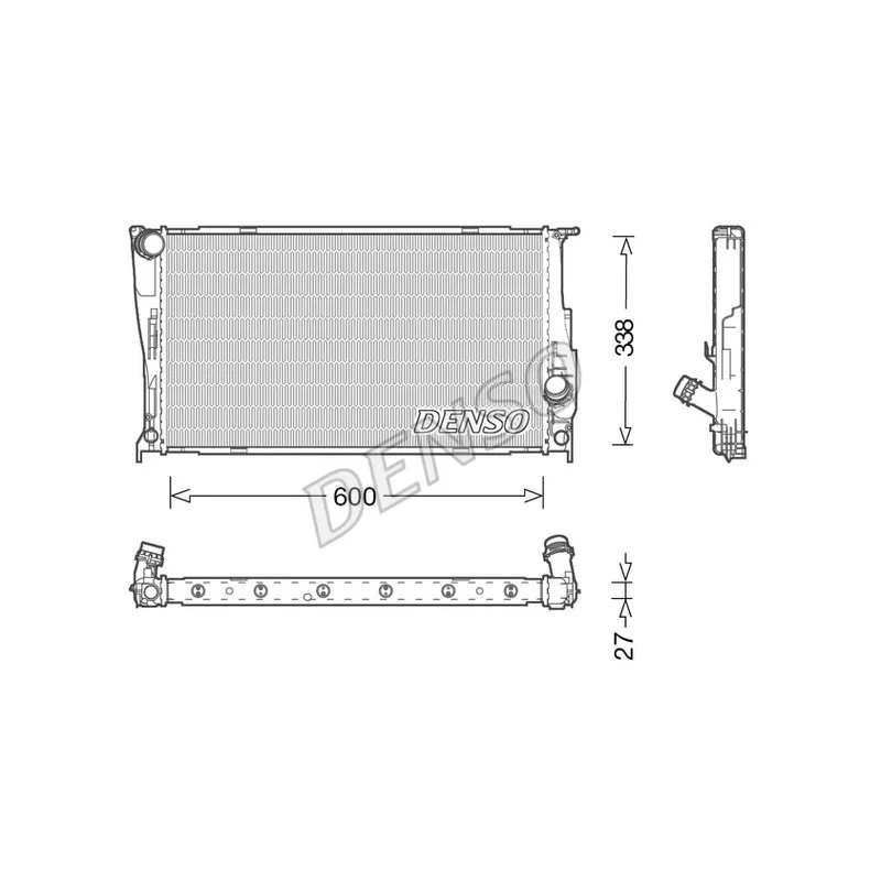 Radiateur, refroidissement du moteur DENSO DRM05003