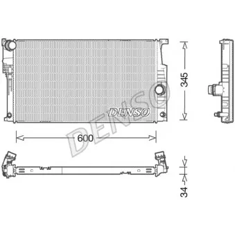 Radiateur, refroidissement du moteur DENSO DRM05004