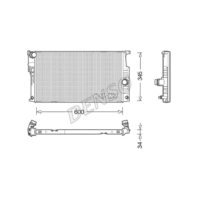 Radiateur, refroidissement du moteur DENSO DRM05004