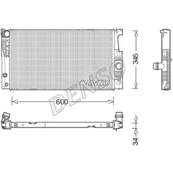 Radiateur, refroidissement du moteur DENSO DRM05005