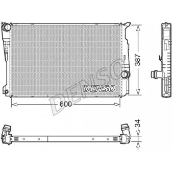 Radiateur, refroidissement du moteur DENSO DRM05006
