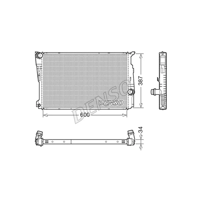 Radiateur, refroidissement du moteur DENSO DRM05006