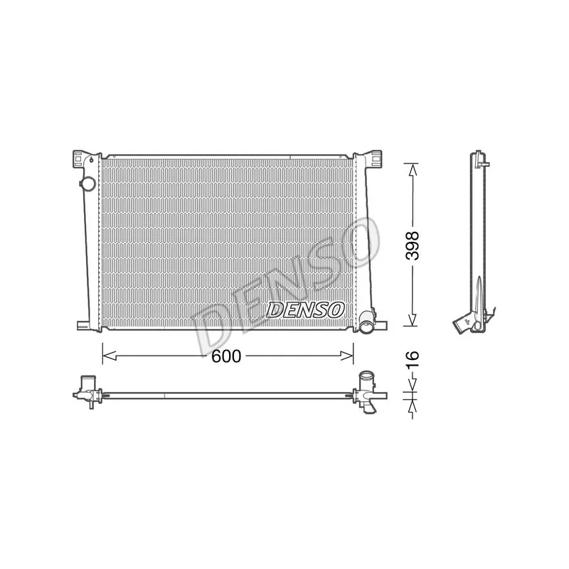Radiateur, refroidissement du moteur DENSO DRM05007