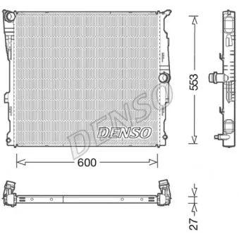 Radiateur, refroidissement du moteur DENSO DRM05008