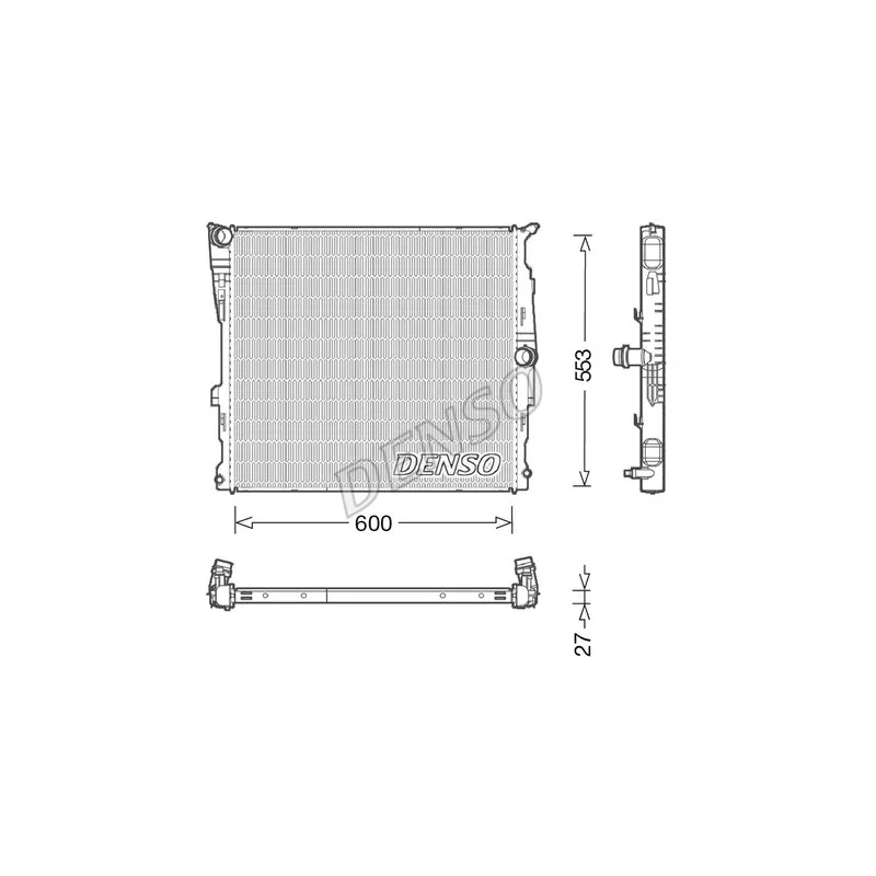Radiateur, refroidissement du moteur DENSO DRM05008