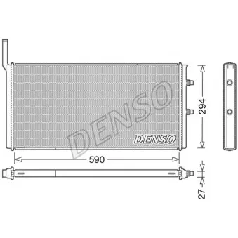 Radiateur, refroidissement du moteur DENSO DRM05009
