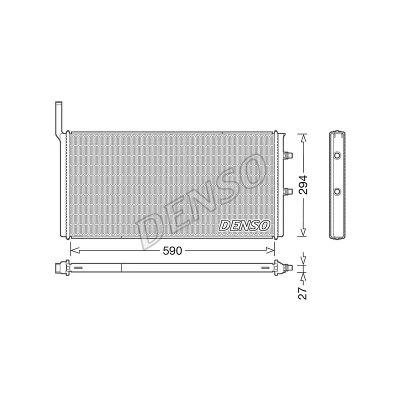 Radiateur, refroidissement du moteur DENSO DRM05009