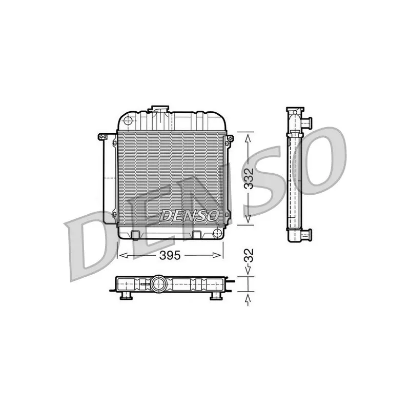 Radiateur, refroidissement du moteur DENSO DRM05010