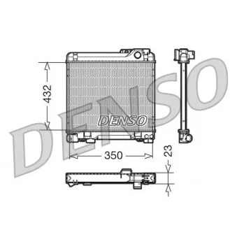Radiateur, refroidissement du moteur DENSO DRM05013