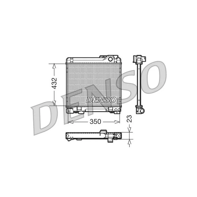 Radiateur, refroidissement du moteur DENSO DRM05013