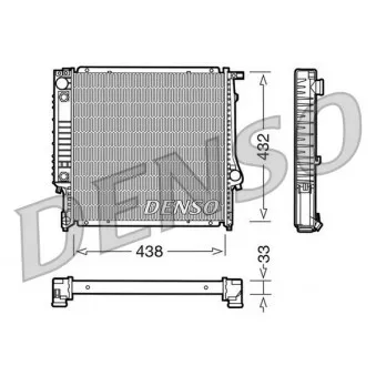 Radiateur, refroidissement du moteur DENSO DRM05021