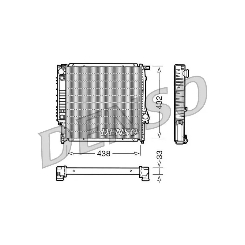 Radiateur, refroidissement du moteur DENSO DRM05021