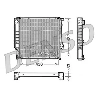 Radiateur, refroidissement du moteur DENSO DRM05022
