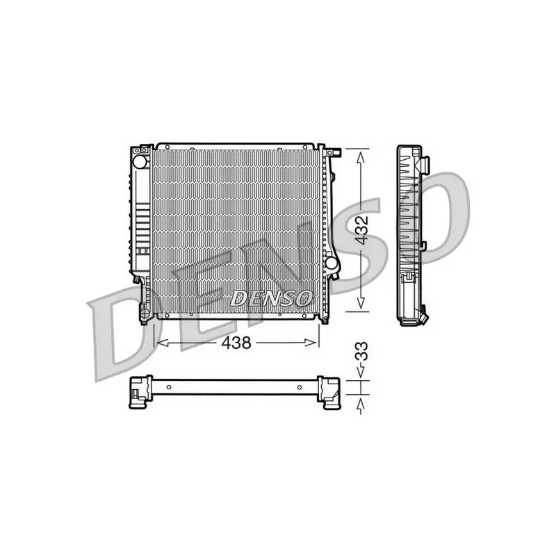 Radiateur, refroidissement du moteur DENSO DRM05022