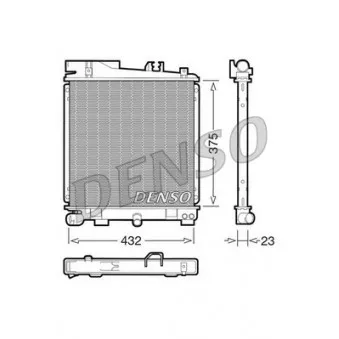 Radiateur, refroidissement du moteur DENSO DRM05029