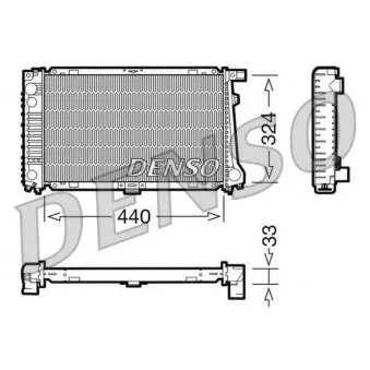 Radiateur, refroidissement du moteur DENSO DRM05032
