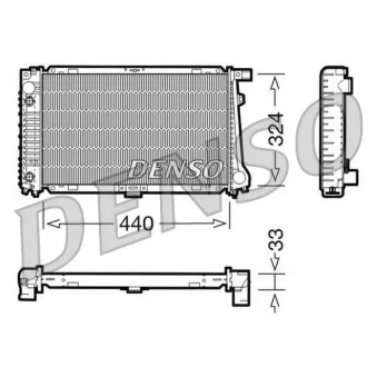 Radiateur, refroidissement du moteur DENSO DRM05033