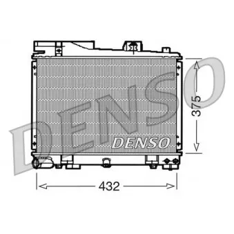 Radiateur, refroidissement du moteur DENSO DRM05034