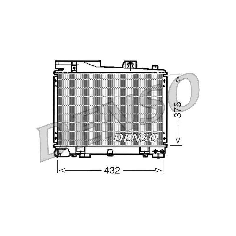 Radiateur, refroidissement du moteur DENSO DRM05034