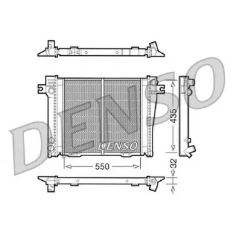 Radiateur, refroidissement du moteur DENSO DRM05036