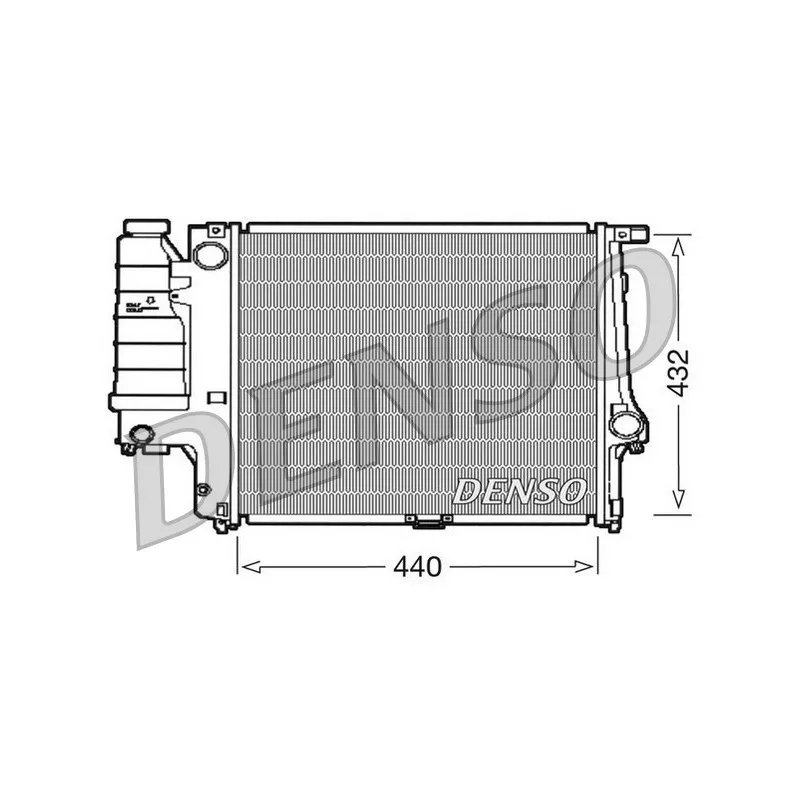 Radiateur, refroidissement du moteur DENSO DRM05037