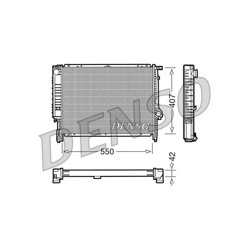 Radiateur, refroidissement du moteur DENSO DRM05039