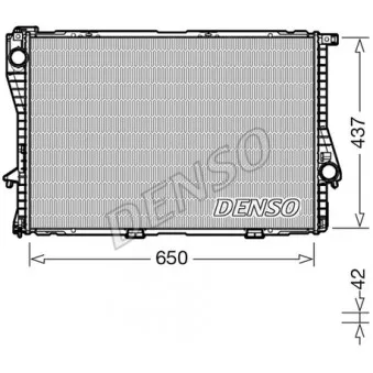 Radiateur, refroidissement du moteur DENSO DRM05048