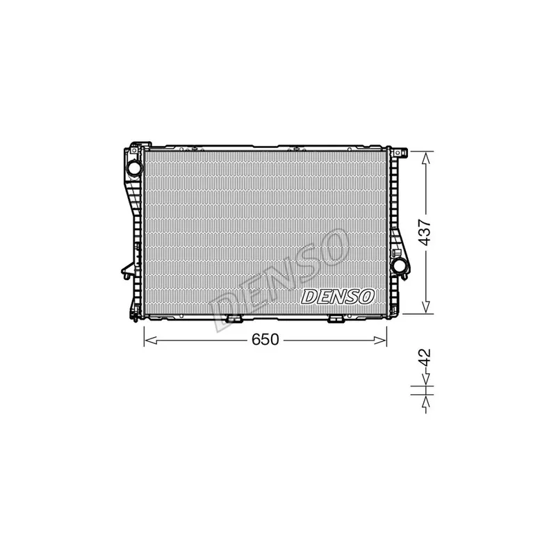Radiateur, refroidissement du moteur DENSO DRM05048
