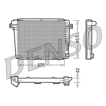 Radiateur, refroidissement du moteur DENSO DRM05051