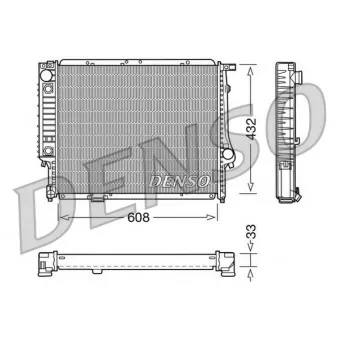 Radiateur, refroidissement du moteur DENSO DRM05053