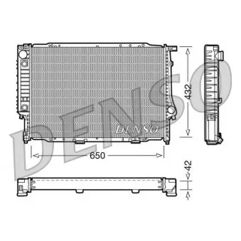 Radiateur, refroidissement du moteur DENSO DRM05054
