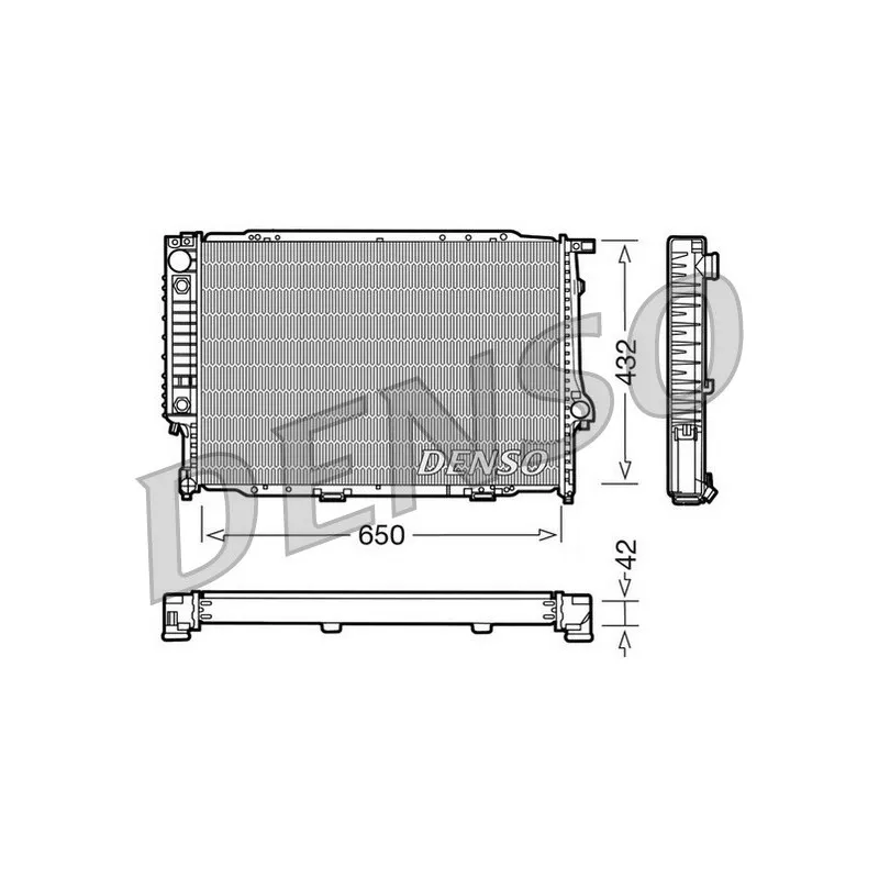 Radiateur, refroidissement du moteur DENSO DRM05057