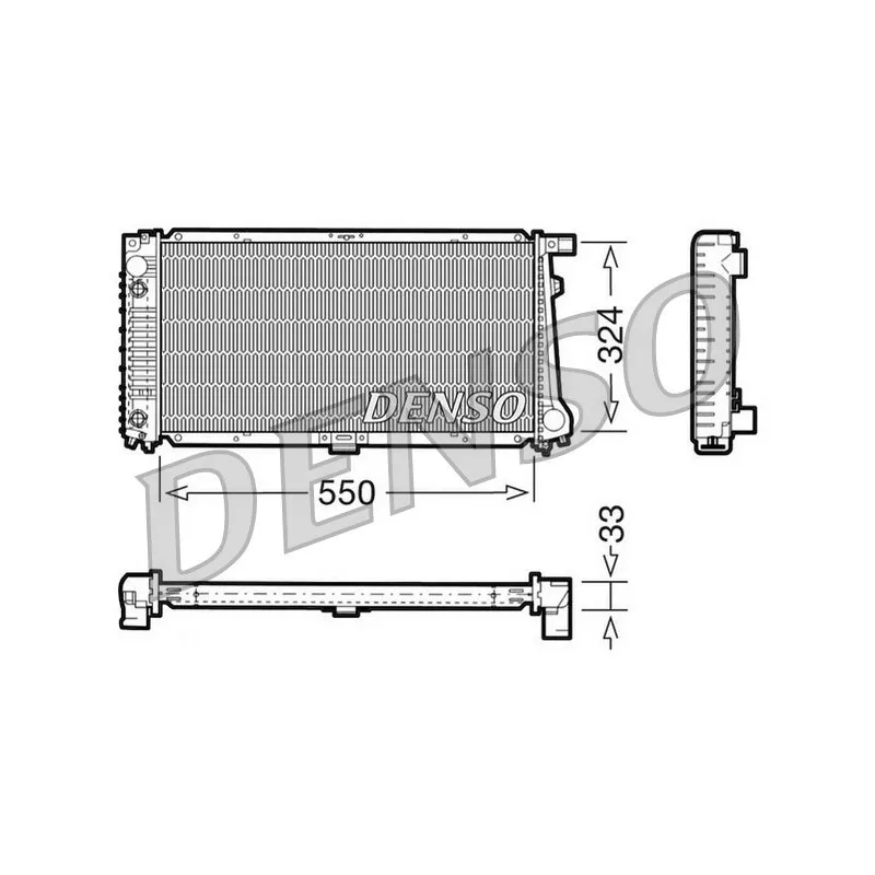 Radiateur, refroidissement du moteur DENSO DRM05059