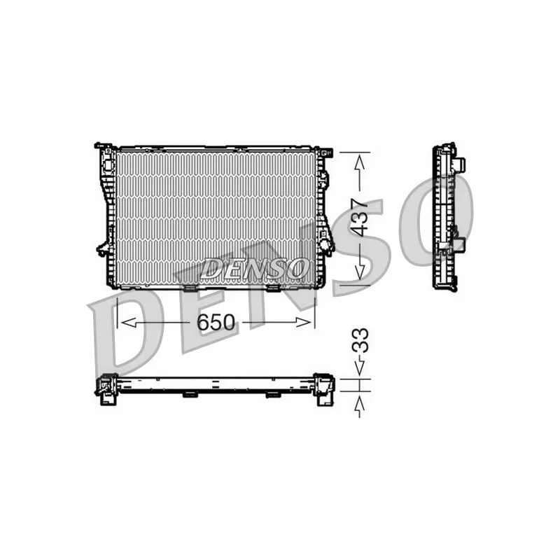 Radiateur, refroidissement du moteur DENSO DRM05067