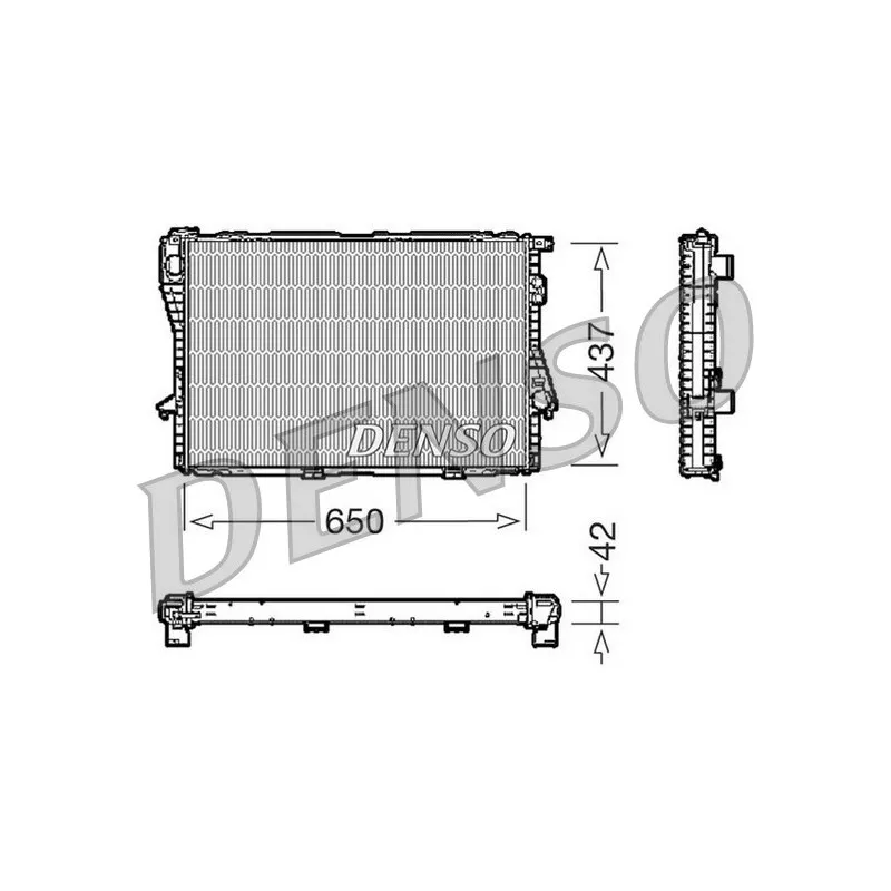 Radiateur, refroidissement du moteur DENSO DRM05068