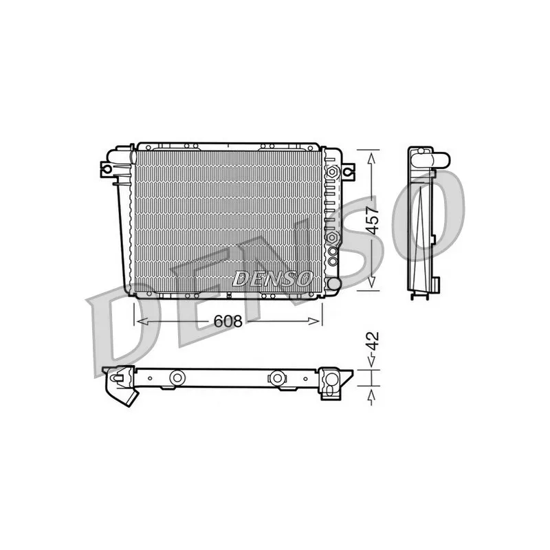 Radiateur, refroidissement du moteur DENSO DRM05070
