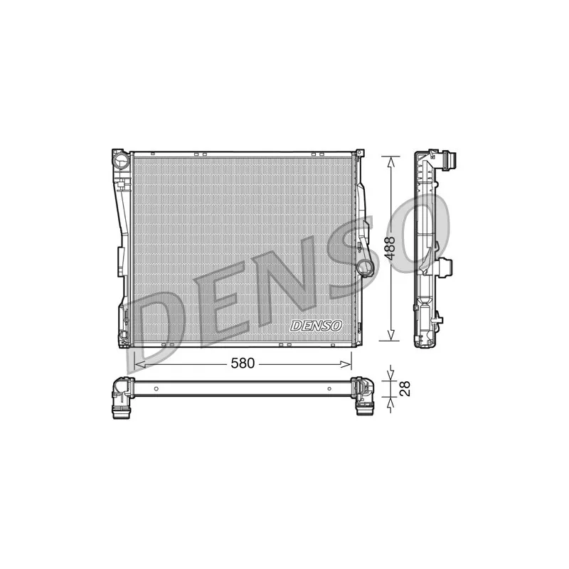 Radiateur, refroidissement du moteur DENSO DRM05090