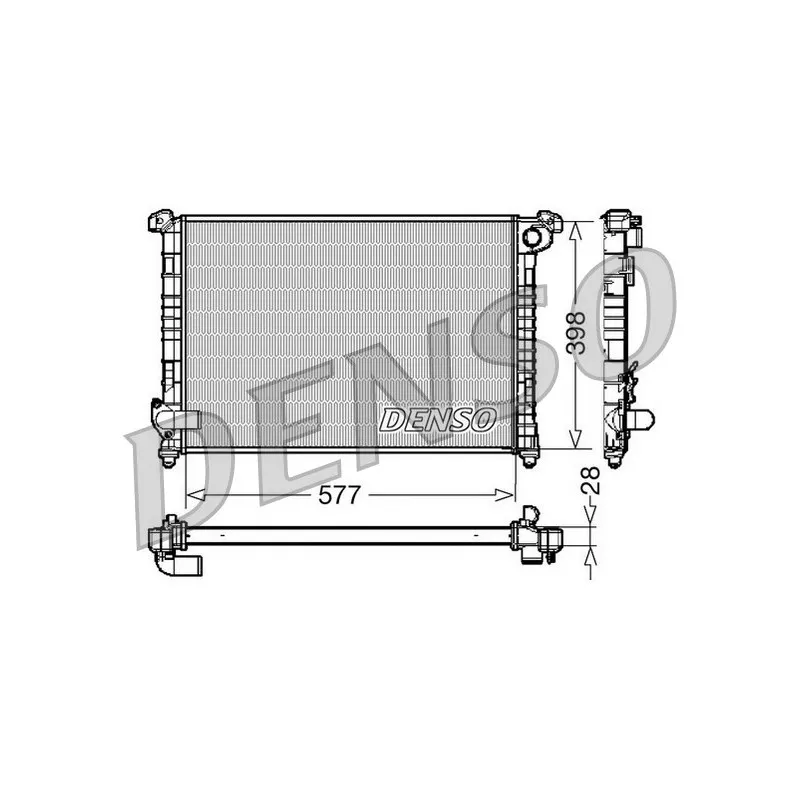 Radiateur, refroidissement du moteur DENSO DRM05100