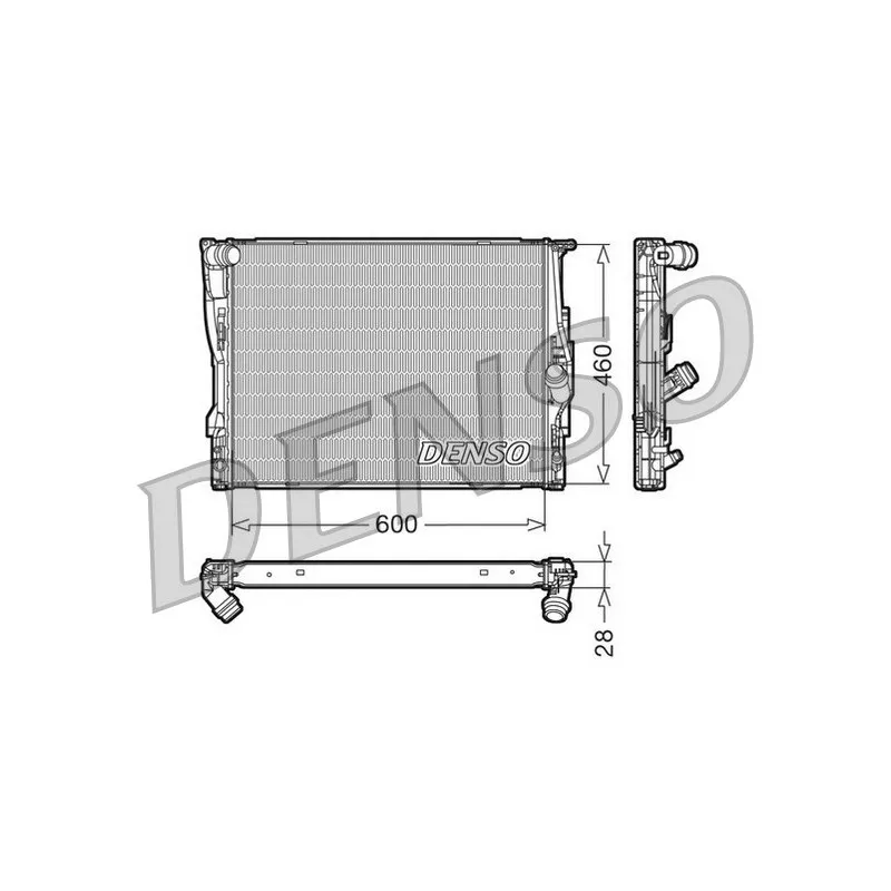 Radiateur, refroidissement du moteur DENSO DRM05110
