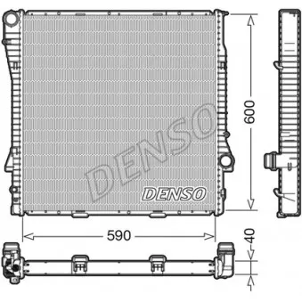 Radiateur, refroidissement du moteur DENSO DRM05112