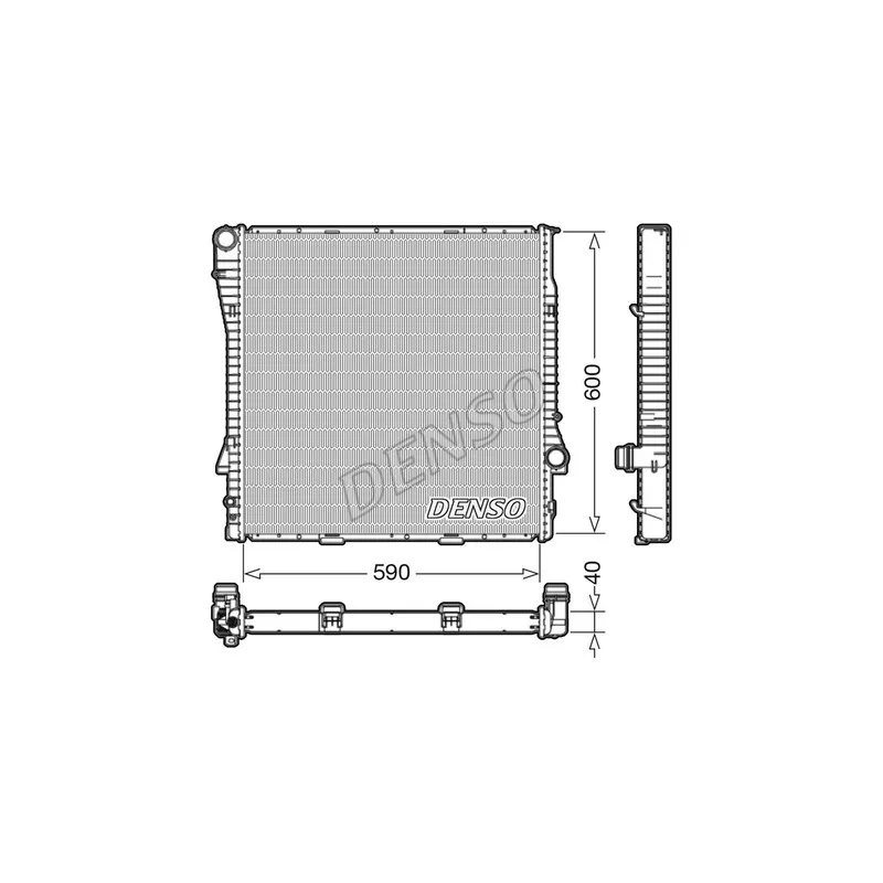 Radiateur, refroidissement du moteur DENSO DRM05112