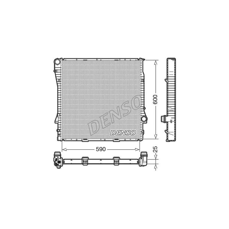 Radiateur, refroidissement du moteur DENSO DRM05113