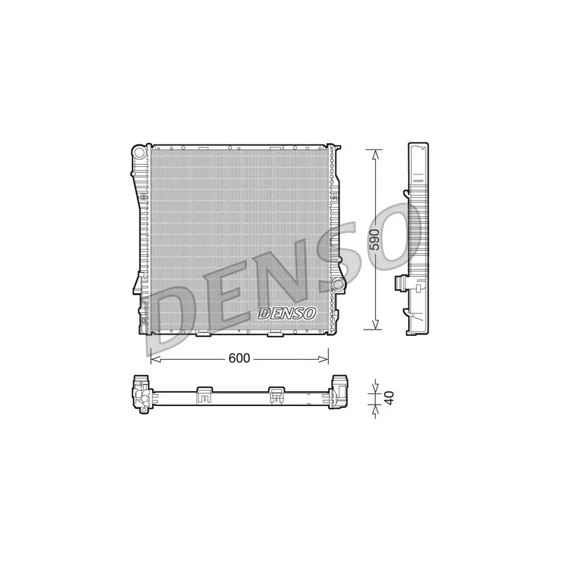 Radiateur, refroidissement du moteur DENSO DRM05114