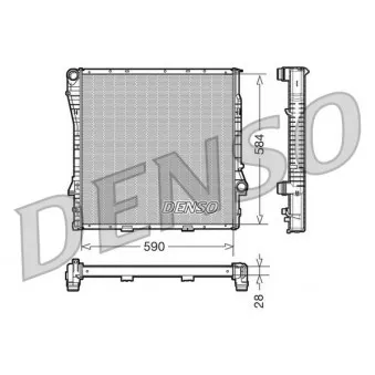 Radiateur, refroidissement du moteur DENSO DRM05115